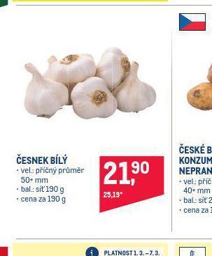 Makro Česnek bílý nabídka