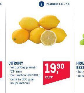 Makro Citrony nabídka
