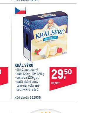 Makro Král sýrů nabídka
