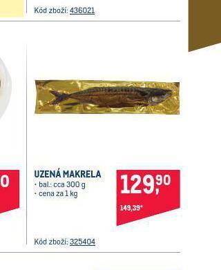 Makro Uzená makrela nabídka