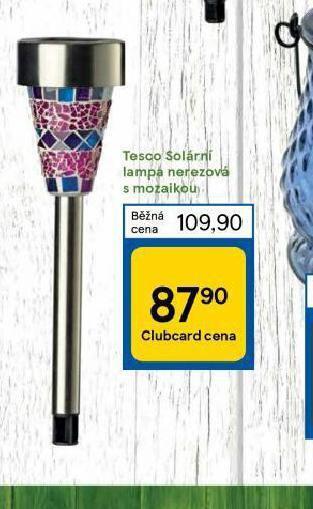 Tesco Tesco solární lampa nerezová s mozaikou nabídka
