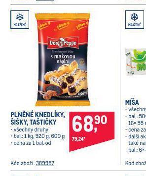 Makro Plněné knedlíky, šišky, taštičky nabídka