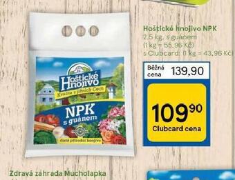 Tesco Hoštické hnojivo npk nabídka