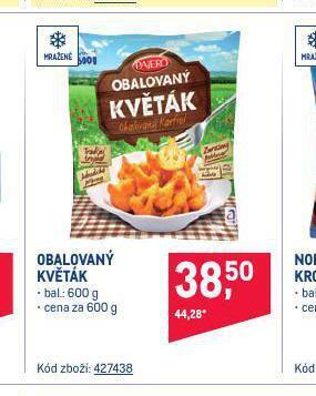 Makro Obalovaný květák nabídka