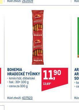Makro Bohemia hradecké tyčinky nabídka