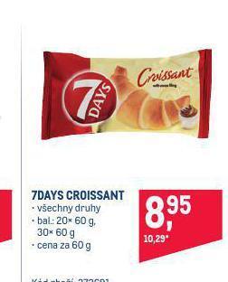 Makro 7days croissant nabídka