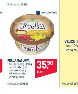 Makro Perla máslová nabídka