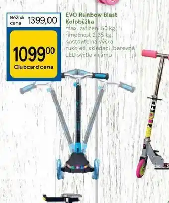 Tesco Evo rainbow blast koloběžka nabídka