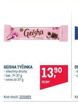 Makro Geisha tyčinka nabídka