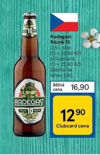 Tesco Radegast rázná 10 0,5 l nabídka