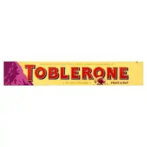 Tesco Toblerone švýcarská mléčná čokoláda s rozinkami a medovo-mandlovým nugátem 100g nabídka