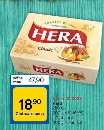 Tesco Hera 250 g nabídka