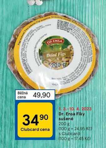 Tesco Dr. ensa fíky sušené 200 g nabídka