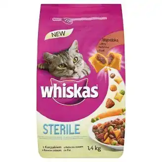 Tesco Whiskas granule pro kočky 1,4kg, různé druhy nabídka