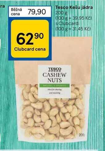 Tesco Tesco kešu jádra 200 g nabídka