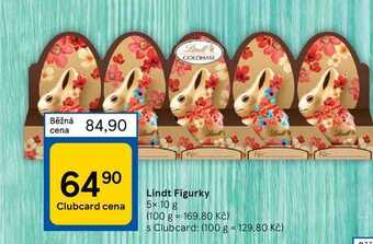 Tesco Lindt figurky 5x 10 g nabídka