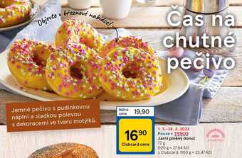 Tesco Jarní plněný donut 72 g nabídka