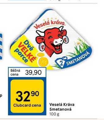 Tesco Veselá kráva smetanová 100 g nabídka