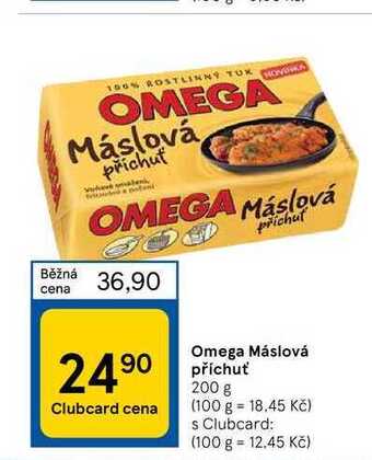 Tesco Omega máslová příchuť 200 g nabídka