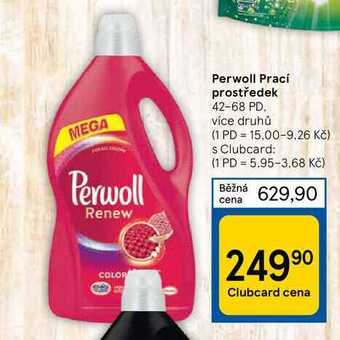 Tesco Perwoll prací prostředek 42-68 pd nabídka