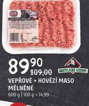 Terno Vepřové + hovězí maso mělněné 600 g nabídka