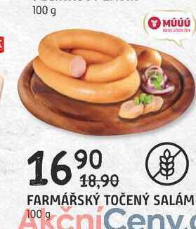 Terno Farmářský točený salám 100 g nabídka