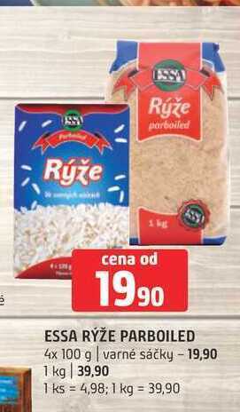 Terno Essa rýže parboiled 4x 100 g | varné sáčky nabídka