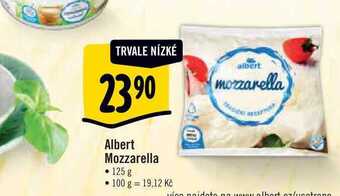 Albert Albert mozzarella 125 g nabídka