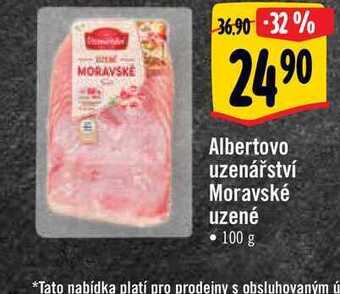 Albert Albertovo uzenářství moravské uzené 100 g nabídka