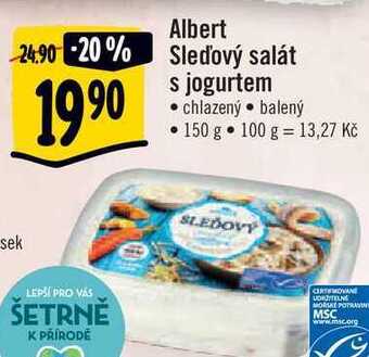 Albert Albert sledový salát s jogurtem 150 g nabídka
