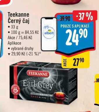 Albert Teekanne černý čaj 33 g nabídka