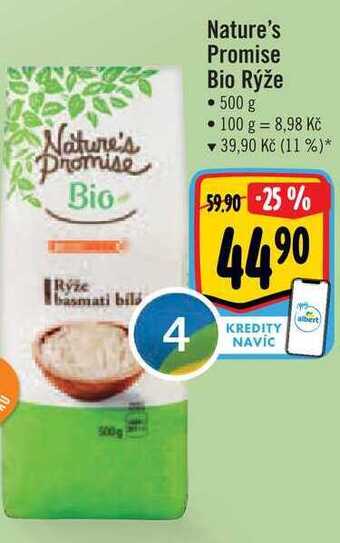 Albert Nature's promise bio rýže 500 g nabídka
