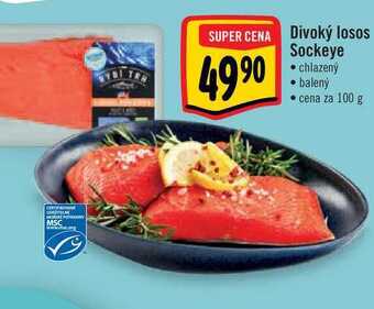 Albert Divoký losos sockeye 100 g nabídka