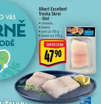 Albert Albert excellent treska skrei - filet nabídka