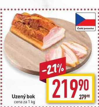 Billa Uzený bok cena za 1 kg nabídka