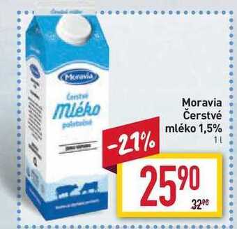 Billa Moravia čerstvé mléko 1,5% 1l nabídka