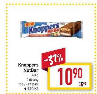 Billa Knoppers nutbar 40 g nabídka