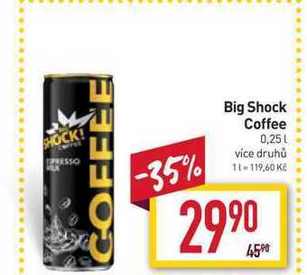 Billa Big shock coffee 0,25 l nabídka