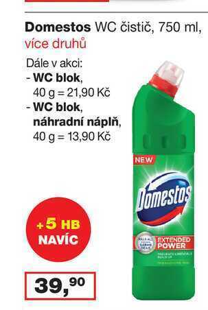 Barvy a laky drogerie Domestos wc čistič, 750 ml nabídka