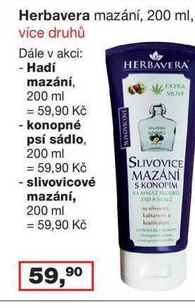 Herbavera mazání, 200 ml