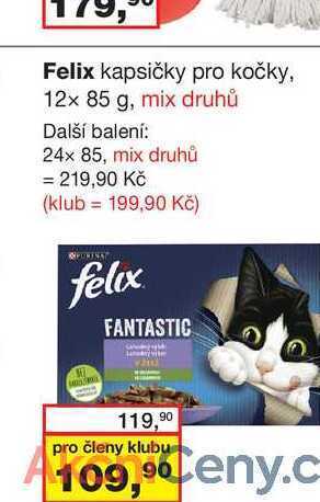 Barvy a laky drogerie Felix kapsičky pro kočky, 12x 85 g nabídka