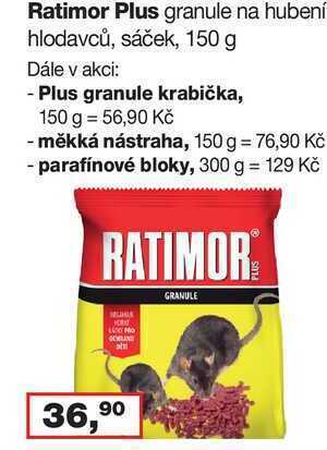 Barvy a laky drogerie Ratimor plus granule na hubení hlodavců, sáček, 150 g nabídka