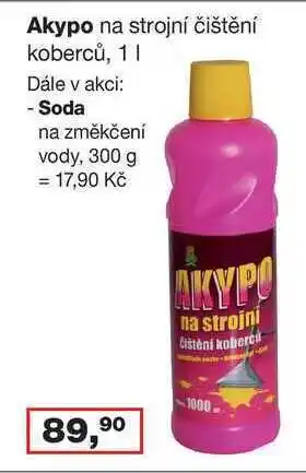 Barvy a laky drogerie Akypo na strojní čištění koberců, 1l nabídka