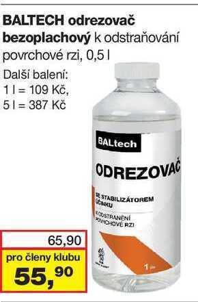 Barvy a laky drogerie Baltech odrezovač bezoplachový k odstraňování povrchové rzi, 0,5l nabídka
