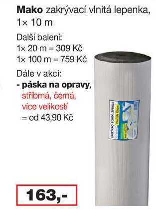 Mako zakrývací vlnitá lepenka, 1x 10 m