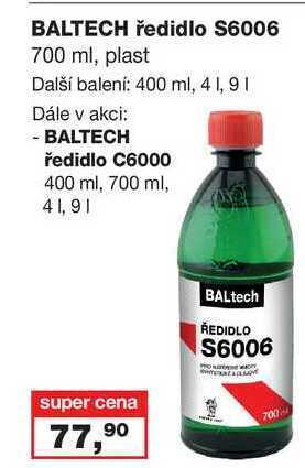 Barvy a laky drogerie Baltech ředidlo s6006 700 ml, plast nabídka