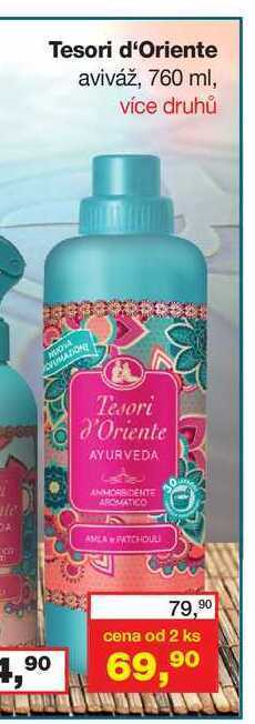 Ráj drogerie Tesori d'oriente aviváž, 760 ml nabídka