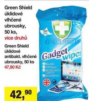 Šlak Green shield úklidové vlhčené ubrousky, 50 ks nabídka