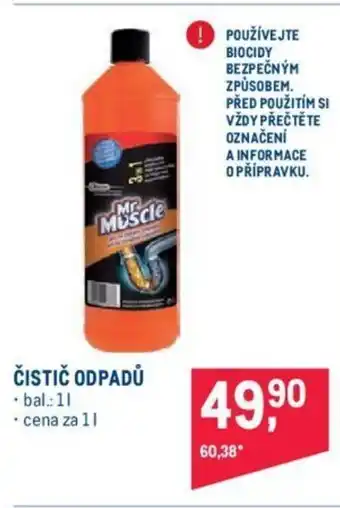 Makro Mr. Muscle Čistič odpadů 1l nabídka