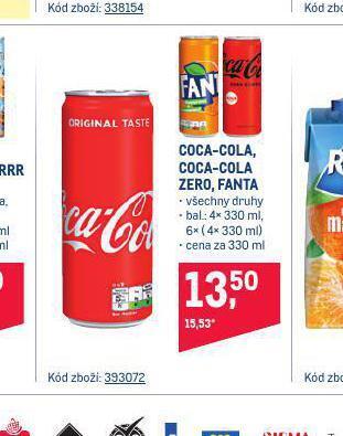 Makro Coca cola, fanta nabídka